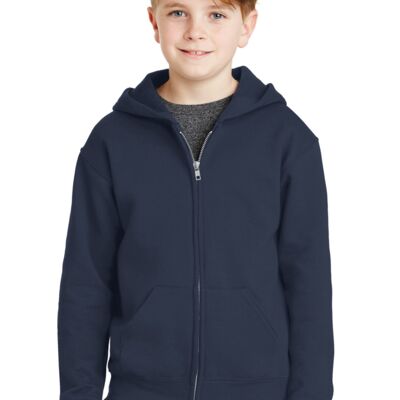Youth NuBlend ® Full Zip Hooded Sweatshirt Thumbnail