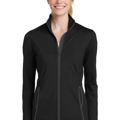 Women's Sport Wick ® Stretch Contrast Full Zip Jacket Thumbnail