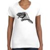 Women's Fine Jersey V-Neck Tee Thumbnail