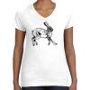 Women's Fine Jersey V-Neck Tee Thumbnail