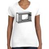 Women's Fine Jersey V-Neck Tee Thumbnail