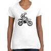 Women's Fine Jersey V-Neck Tee Thumbnail