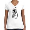 Women's Fine Jersey V-Neck Tee Thumbnail