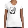Women's Fine Jersey V-Neck Tee Thumbnail
