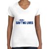 Women's Fine Jersey V-Neck Tee Thumbnail